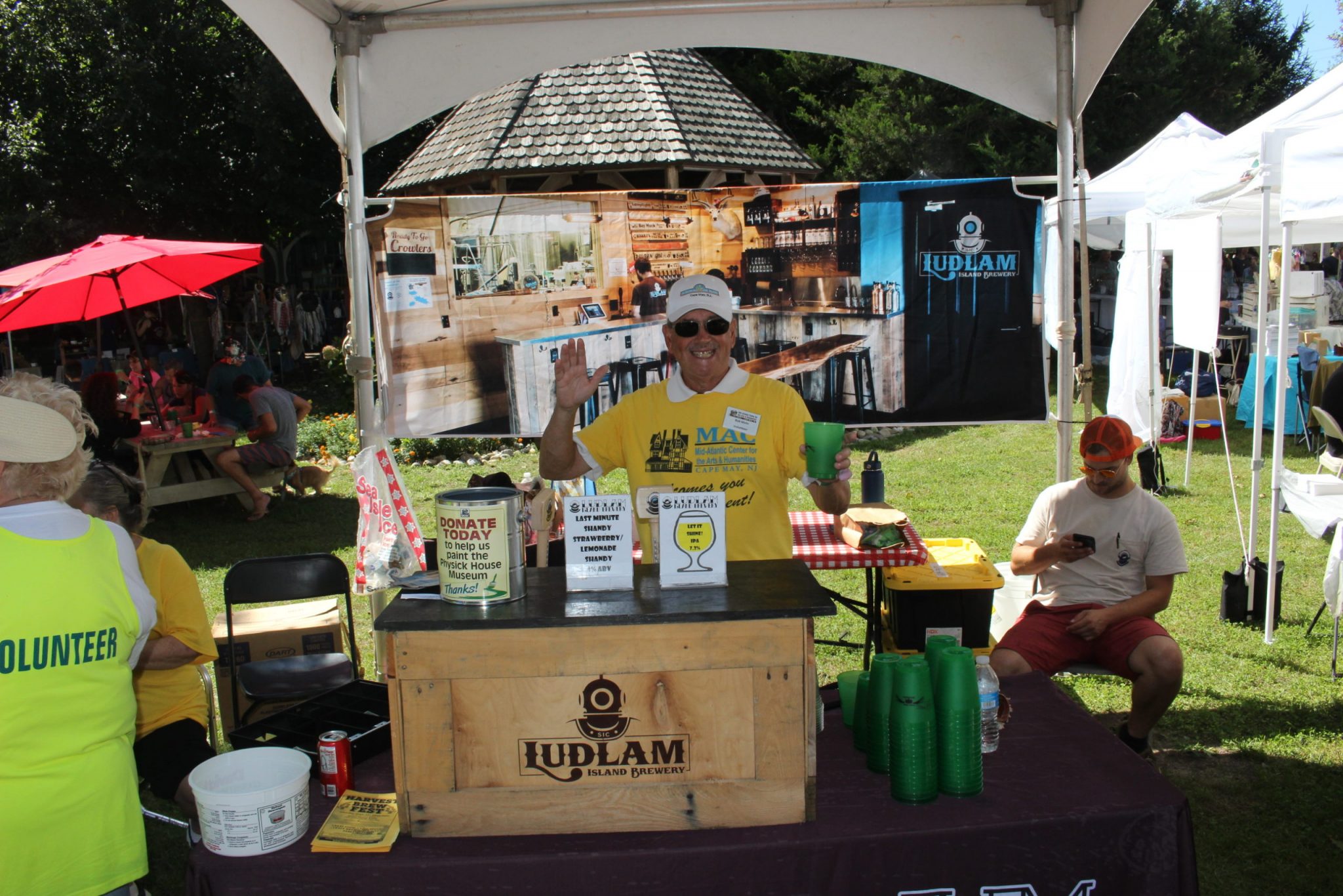 booth at harvest brew fest