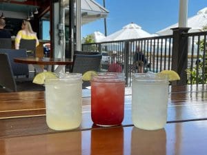 cocktails on table