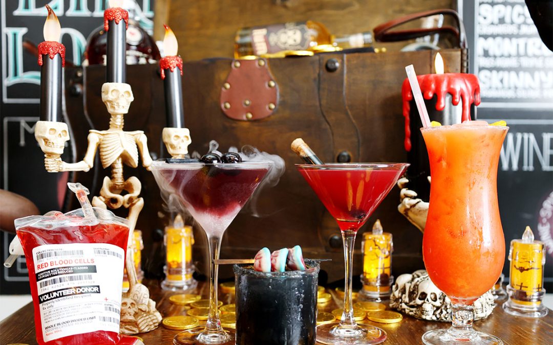 Halloween cocktails at boo bar